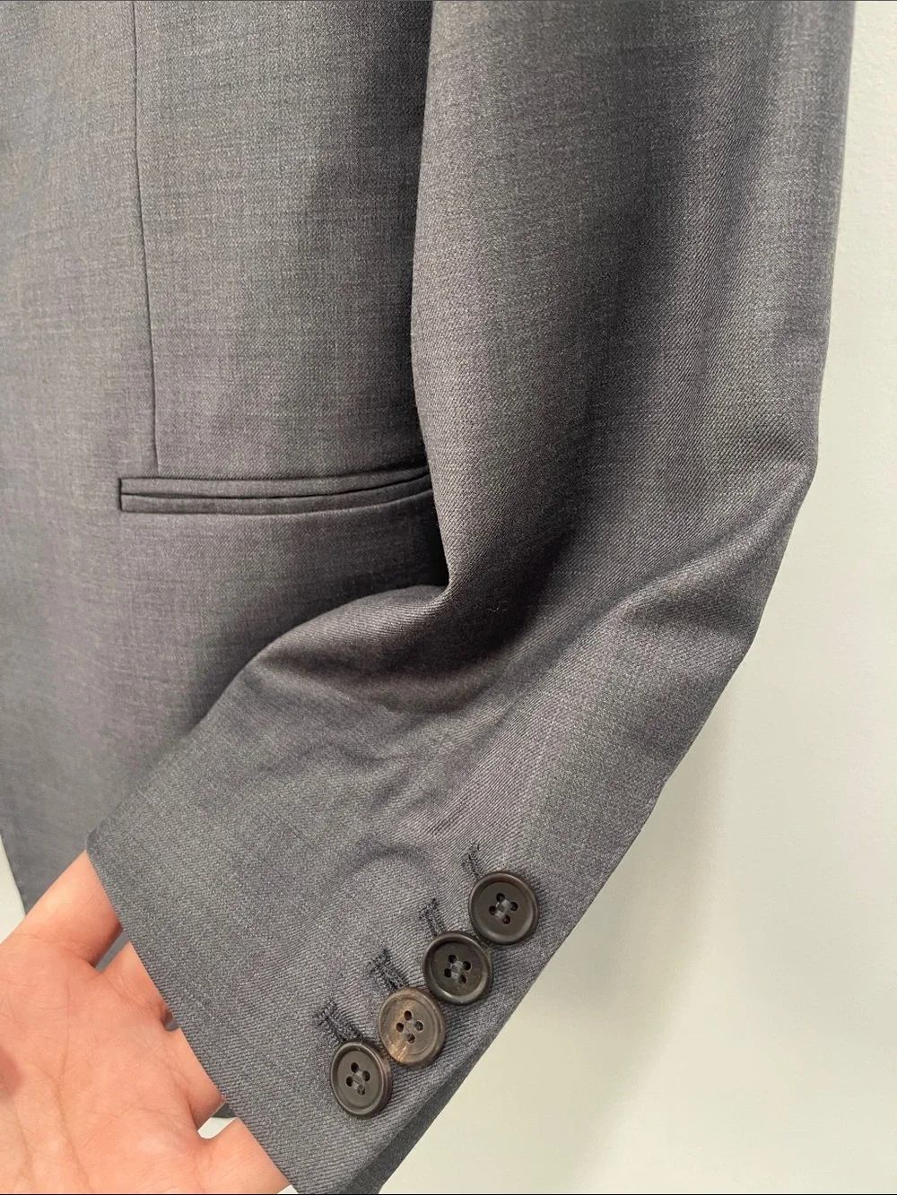The Tailory NYC Custom Classic Men's Gray Two-Button Suit Jacket